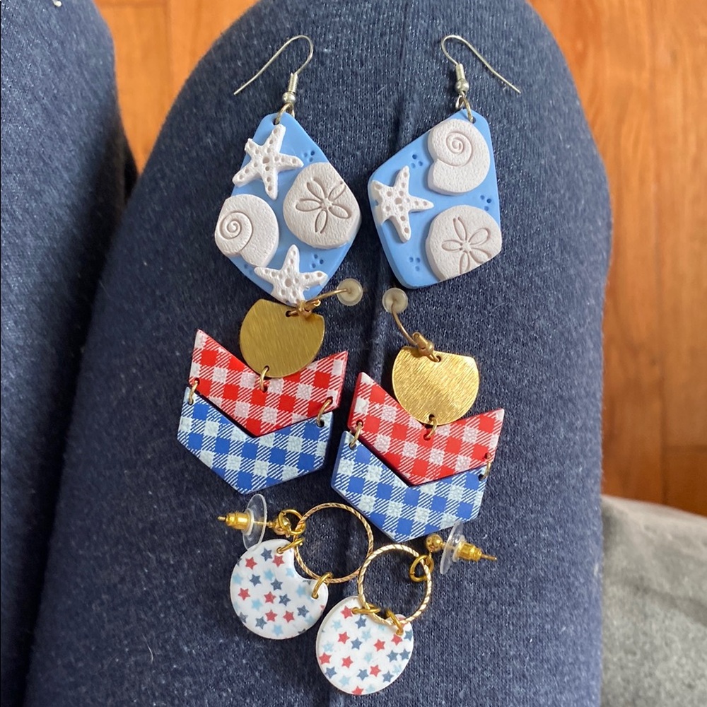Nautical Themed Dangle Earrings